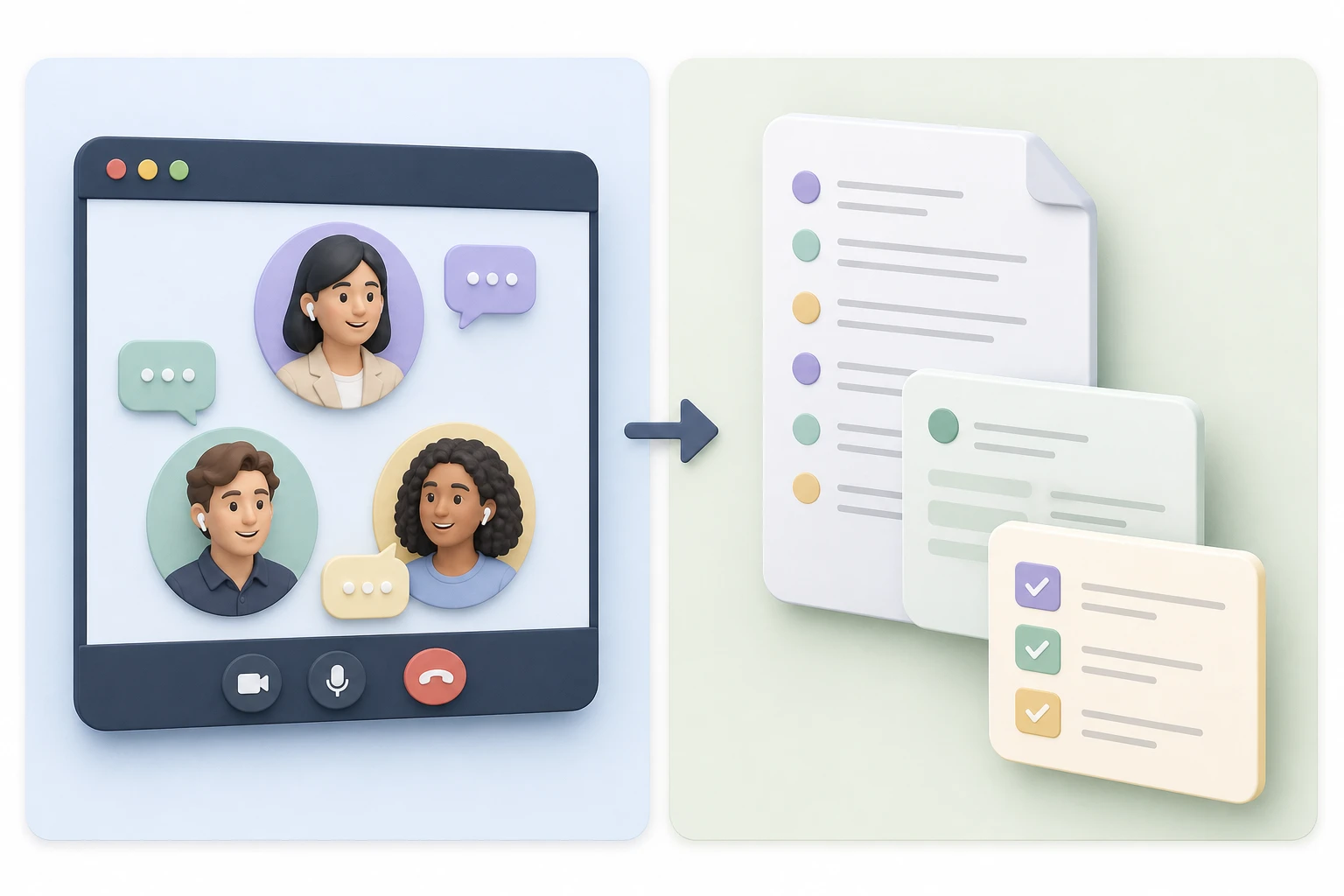 From multilingual call to transcript, summary, and follow-up actions
