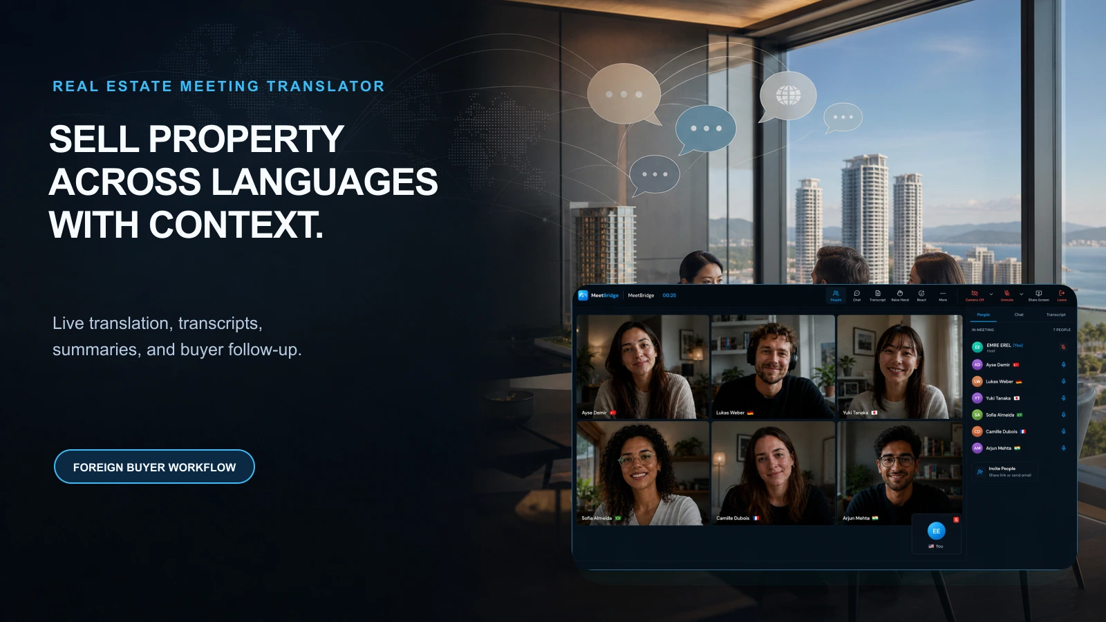 Real Estate Meeting Translator for Foreign Buyers