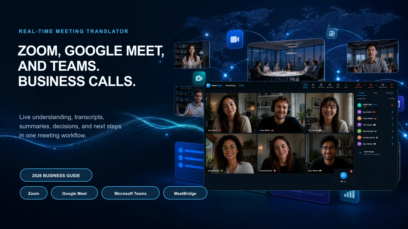Real-Time Meeting Translator for Zoom, Google Meet, and Teams: What Actually Matters for Business Calls